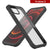 PunkCase iPhone 12 Case, [Spartan Series] Clear Rugged Heavy Duty Cover W/Built in Screen Protector [Black] 