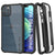 PunkCase iPhone 12 Pro Max Case, [Spartan Series] Clear Rugged Heavy Duty Cover W/Built in Screen Protector [Black] (Color in image: Black)