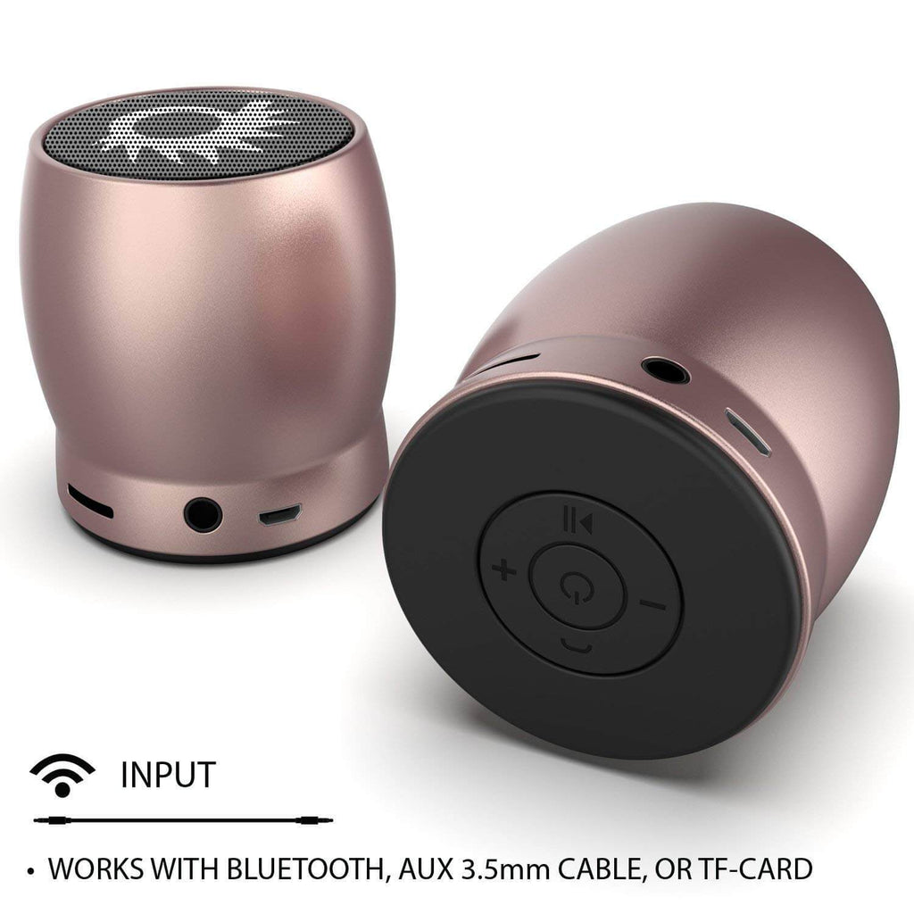 Punkcase ROCKER Portable Wireless Bluetooth Speaker for iPhone/Android [Rose Gold] 