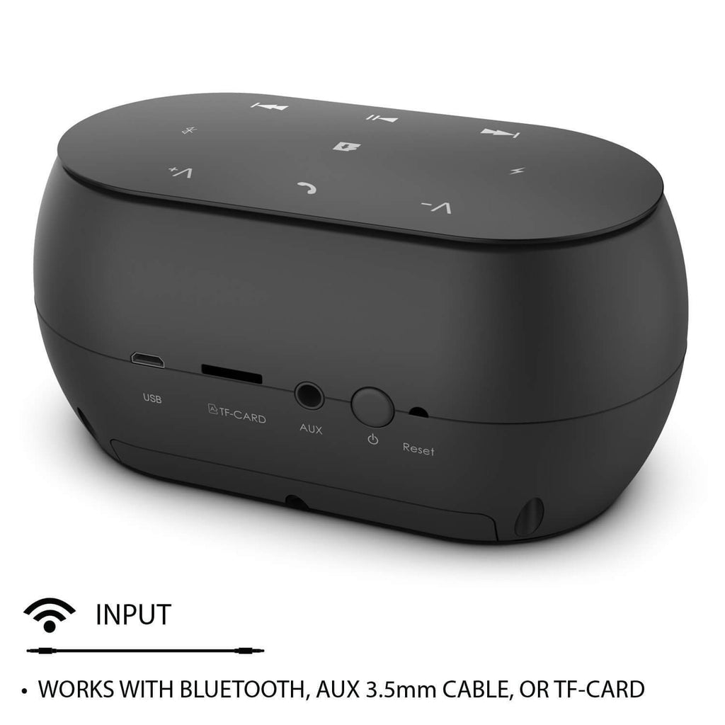 Punkcase SILENCER Powerful and Portable Bluetooth Speaker W/Enhanced Bass TF/SD Card Slot/AUX Input, Hands Free Speakerphone W/Mic 