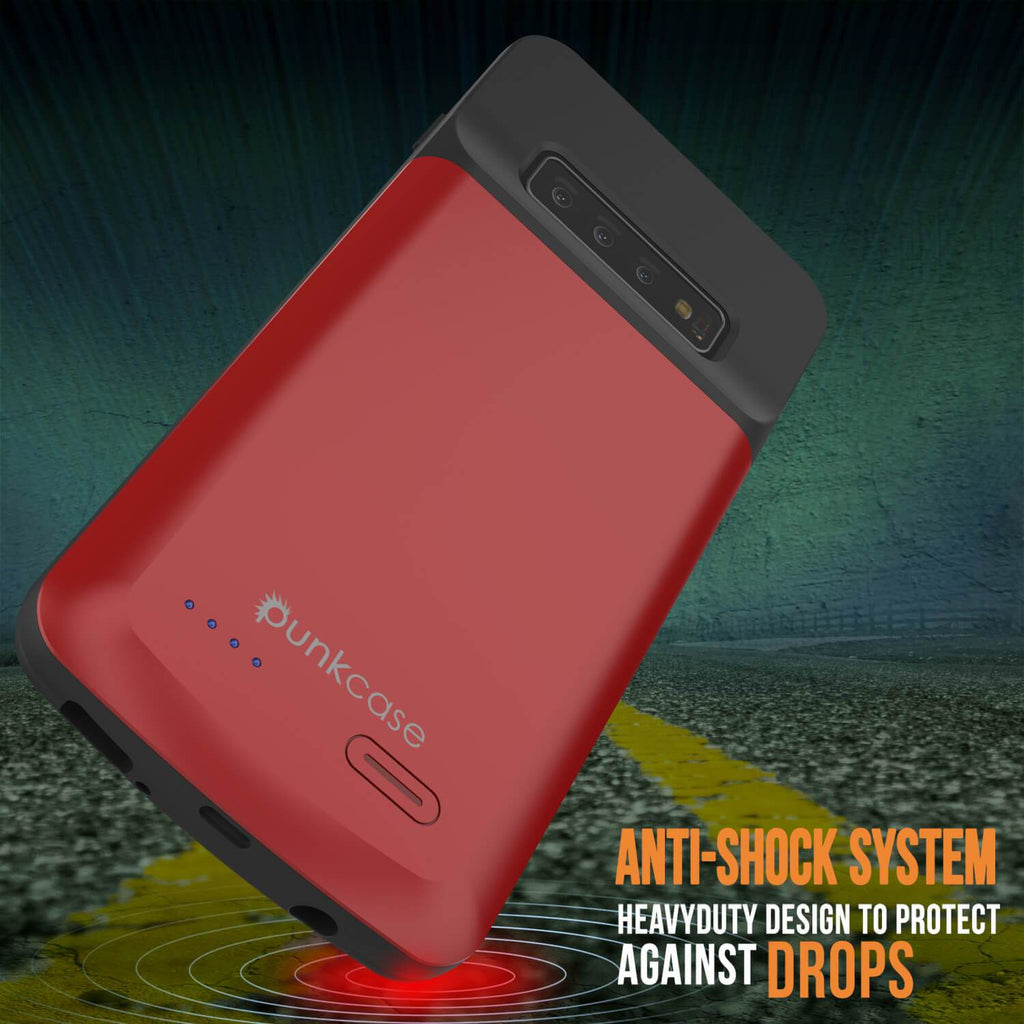 PunkJuice S10+ Plus Battery Case Red - Fast Charging Power Juice Bank with 5000mAh (Color in image: Rose-Gold)