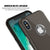 iPhone X Case, Punkcase Galactic 2.0 Series Ultra Slim w/ Tempered Glass Screen Protector | [Black/Grey] 