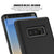 Galaxy Note 8 Case, PunkCase [Stealth Series] Hybrid 3-Piece Shockproof Dual Layer Cover [Non-Slip] [Soft TPU + PC Bumper] with PUNKSHIELD Screen Protector for Samsung Note 8 [Black] (Color in image: Red)