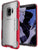Galaxy S9 Clear Protective Case | Cloak 3 Series [Red] (Color in image: Red)