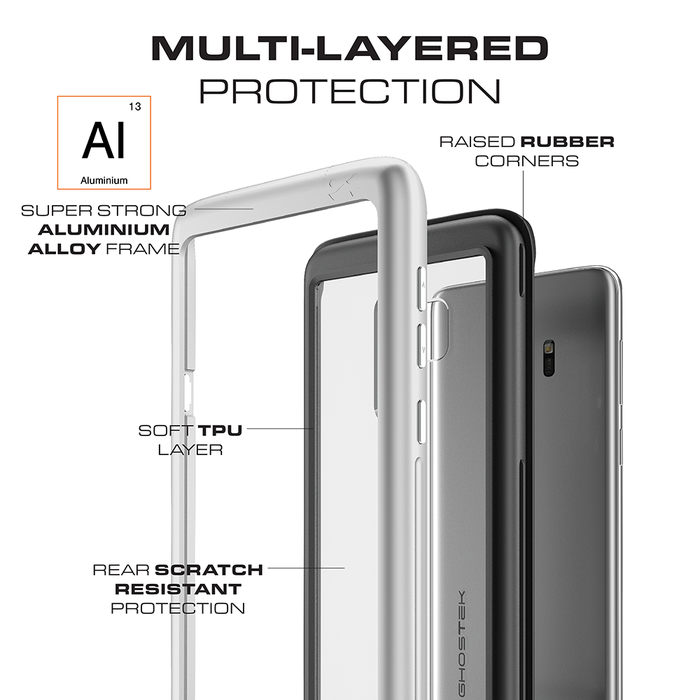 Galaxy S9+ Plus Rugged Heavy Duty Case | Atomic Slim Series [Pink] (Color in image: Gold)