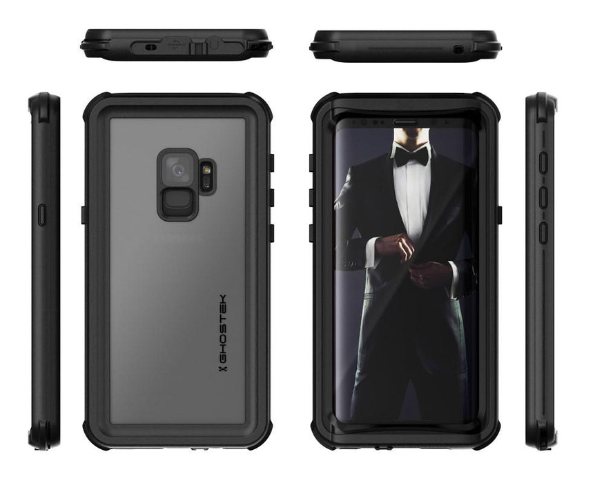 Galaxy S9 Rugged Waterproof Case | Nautical Series [Black] (Color in image: Red)