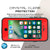 iPhone 7 Waterproof IP68 Case, Punkcase [Red] [StudStar Series] [Slim Fit] [Dirtproof] [Snowproof] (Color in image: light blue)
