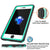 Apple iPhone SE (4.7") Waterproof Case, PUNKcase CRYSTAL Teal W/ Attached Screen Protector  | Warranty (Color in image: Red)