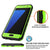 Galaxy S7 EDGE Waterproof Case PunkCase StudStar Light Green Thin 6.6ft Underwater IP68 ShockProof (Color in image: teal)