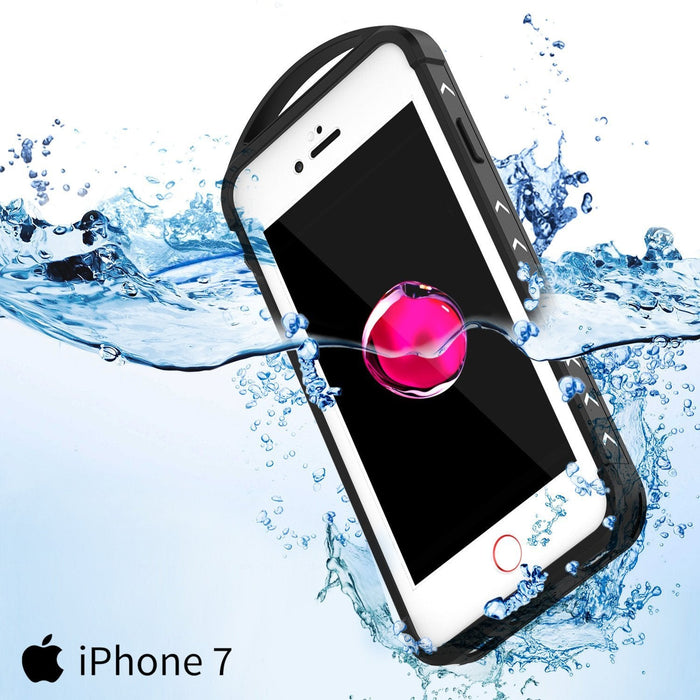 iPhone 8 Waterproof Case, Punkcase ALPINE Series, CLEAR | Heavy Duty Armor Cover (Color in image: white)