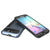 Galaxy s6 Case PunkCase CLUTCH Navy Series Slim Armor Soft Cover Case w/ Tempered Glass (Color in image: Black)